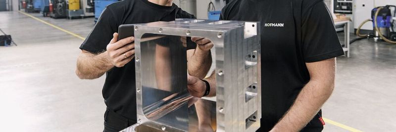 Das Kernstück der 3D-Drucker ist eine 700 mm tiefe Baukammer, die Fertigung erfordert einen höchst genauen Fräsprozess mit sehr langem Werkzeug.