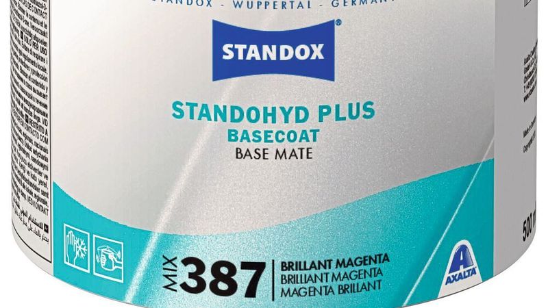 Standox hat sein Basislacksystem Standohyd Plus mit dem Mischlack 387 Brillant Magenta um einen Mischlack für hochchromatische Effektfarbtöne ergänzt.