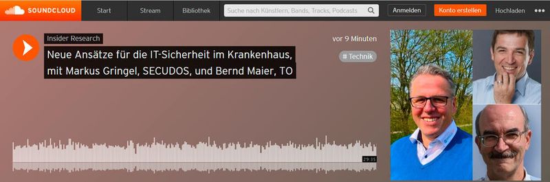 Neue Ansätze für die IT-Sicherheit im Krankenhaus, ein Interview von Oliver Schonschek, Insider Research, mit Markus Gringel von SECUDOS GmbH und Bernd Maier von Thinking Objects.