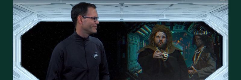 Dr. Markus Noga, VP Solutions Technology bei Suse, auf der Susecon 2021 im Gespräch mit "Klingonen".