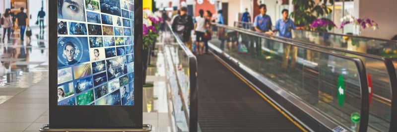 Das Geschäft mit Digital-Signage-Displays für die Innenwerbung zieht bereits wieder an. Bei der Ausßenwerbung ist es gar nicht erst eingebrochen.