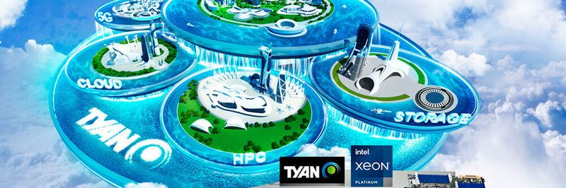 Tyan hat neie Server für das 10-GPU-Supercomputing, für KI-Inferenz und In-Memory-Computing sowie für High-IOPS-Cloud-Plattformen auf der Basis der jüngsten „Intel Xeon Scalable“ vorgestellt.