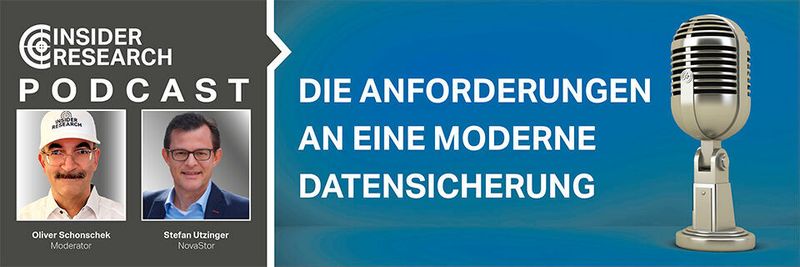 Das sind die Anforderungen an eine moderne Datensicherung, ein Interview von Oliver Schonschek, Insider Research, mit Stefan Utzinger von NovaStor.