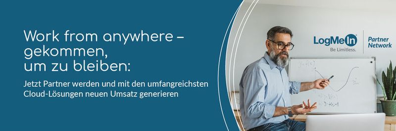 Mit einem attraktiven Partnerprogramm und effizienten Produkten von LogMeIn, können Partner ihr Angebot erweitern und ihre Kunden beim Weg in die Digiatlisierung unterstützen.