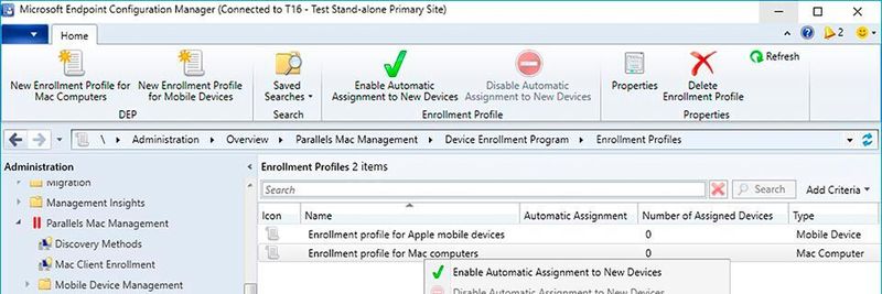 IT-Administratoren können Apple-Mobilgeräte im Microsoft Endpoint Configuration Manager anmelden und sie über einen ferngesteuerten Prozess konfigurieren.