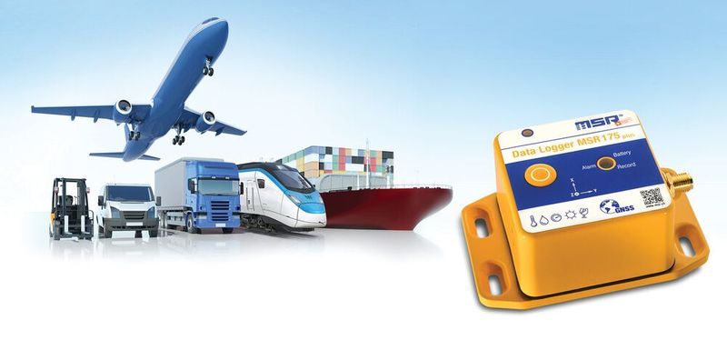 Viel unterwegs: Der Datenlogger MSR175plus überwacht Ihr Transportgut auf seiner Reise rund um die Welt auf kritische Ereignisse wie Stösse, Temperatur, Luftdruck, Licht und Feuchtigkeit.