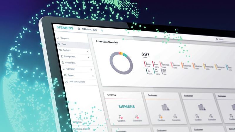 Sidrive IQ verknüpft IIoT- und 3D-Daten, womit Kunden digitale Inhalte erhalten, ihre Antriebssysteme besser verstehen und Fehler effizient beheben können.