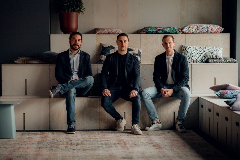Die Gründer von Circunomics (v. l.): Cesar Prados, CTO; Patrick Peter, CEO; Sebastiaan Wolzak, COO.