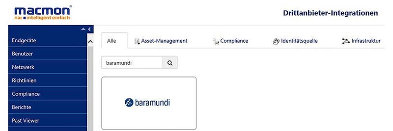 Die Integration zwischen Baramundi Management Suite und Macmon NAC soll Aufwand und Risiken einer doppelten Datenpflege minimieren.