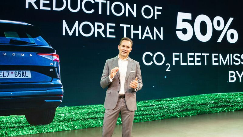 Skodas Vorstandschef Thomas Schäfer stellte in Prag die Marschroute für das tschechische Fabrikat bis zum Jahr 2030 vor.