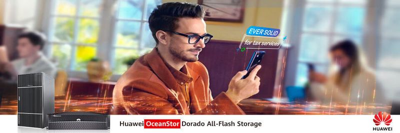 Immer mehr Menschen und Unternehmen nutzen elektronische Steuerdienstleistungen. Der All-Flash-Speicher OceanStor Dorado von Huawei macht Behörden bereit für die Digitalisierung