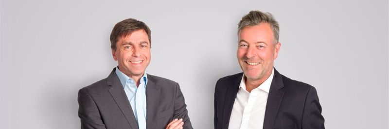 Die beiden Vorstände bei C4B Bernd Wokock (l.) und Stephan Krä (r.).