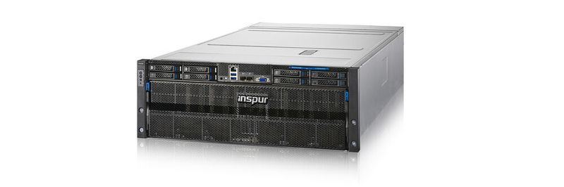 Der mit acht Nvidia-A100-GPUs ausgestattete KI-Server NF5488LA5 arbeitet mit einer Flüssigkeitskühlung für die CPUs, die GPUs und die NVSwitches.