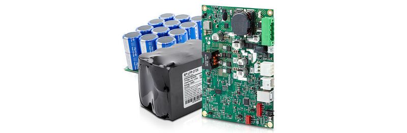 Die intelligente DC-Notstromversorgung UPSI-2412 von Bicker Elektronik überbrückt in Kombination mit passenden LiFePO4- oder Supercap-Energiespeichern zuverlässig Netzausfälle und Störungen.