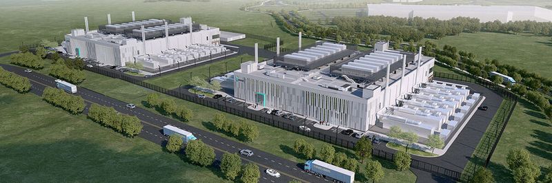 So sieht er aus, der geplante Datacenter-Campus von Vantage Data Centers in Berlin.
