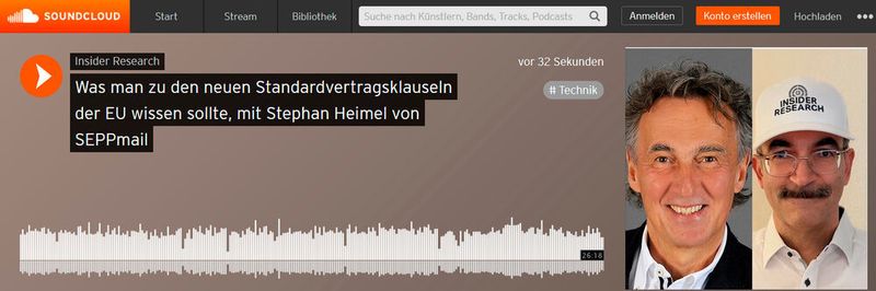 Was man zu den neuen Standardvertragsklauseln der EU wissen sollte, ein Interview von Oliver Schonschek, Insider Research, mit Stephan Heimel von SEPPmail.