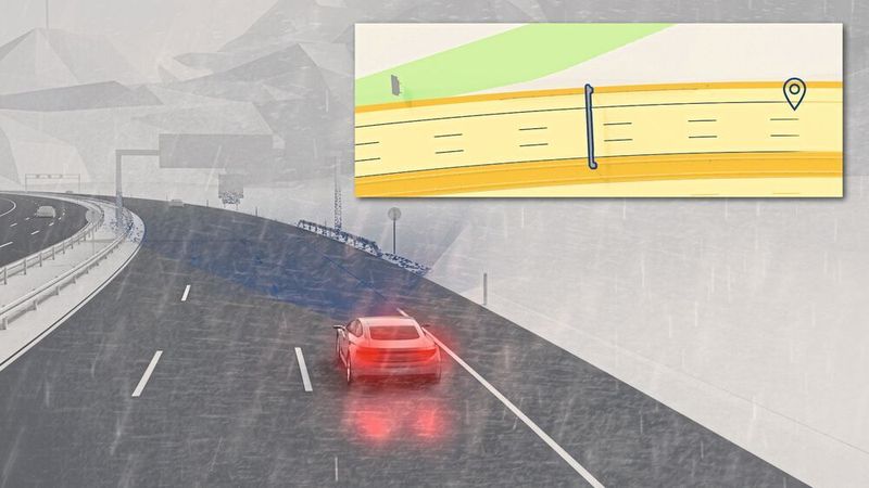 Hochauflösende Karten helfen dem automatisierten Auto bei der Orientierung.