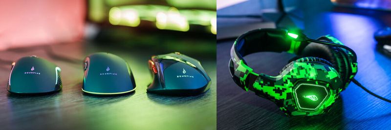 Nachschub für Gamer: Zu den Neuheiten von Verbatims Gaming-Marke Surfire zählen neben drei Mäusen noch zwei Headsets, darunter das Skirmish mit LED-Belechtung und Camouflage-Design.