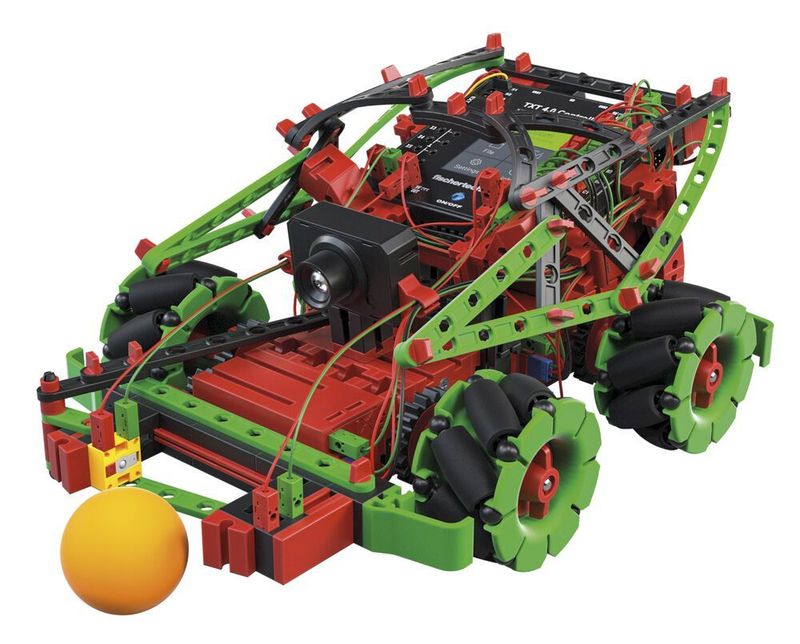 Eine Besonderheit sind die Omniwheels, mit denen sich die Roboter in sämtliche Richtungen bewegen können.