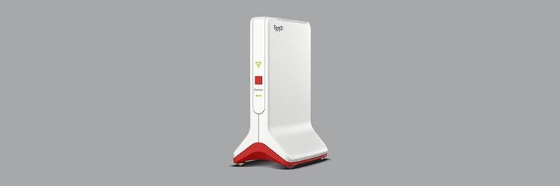 Der Fritz Repeater 6000 ist als bedienungsfreundlicher WLAN-Range-Extender für Fritzbox-User gedacht. Schaltet man jedoch alle drei Frequenzblöcke für Clients frei, kann er auch als performanter Wi-Fi-6-AP für Business und Enterprise agieren.