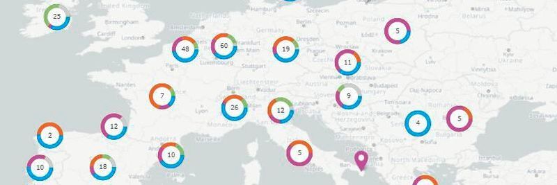 The map is based on data gained through Task Force activities, from a Commission-organised matchmaking event in March 2021 with companies that have consented having their name made public, publicly available information and on information shared by Member States.