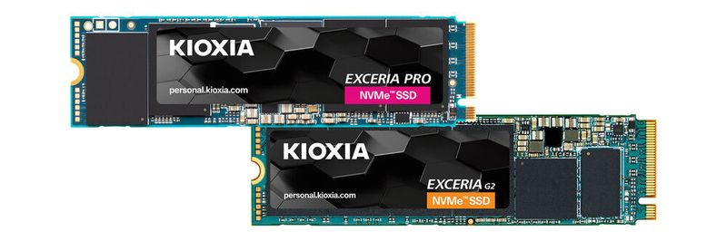 Die SSDs der Exceria-Pro-Serie von Kioxia sind für Rechner mit PCI-Express-4.0-Unterstützung bestimmt und sollen hier eine sehr hohe Leistung liefern. Die Exceria G2 ist eine Aktualisierung der Mainstream-Serie mit verdoppelter Kapazität.