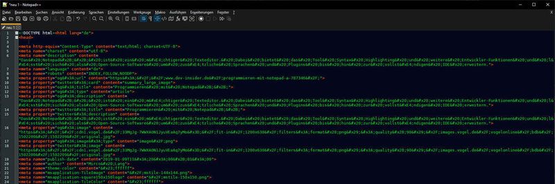 Notepad++ lässt sich beliebig mit Kommandozeilenwerkzeugen erweitern.