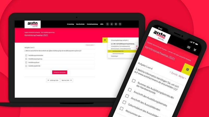 Die Kenntnisnachweise der Ausbildungsmedien lassen sich nun auch digital bearbeiten.