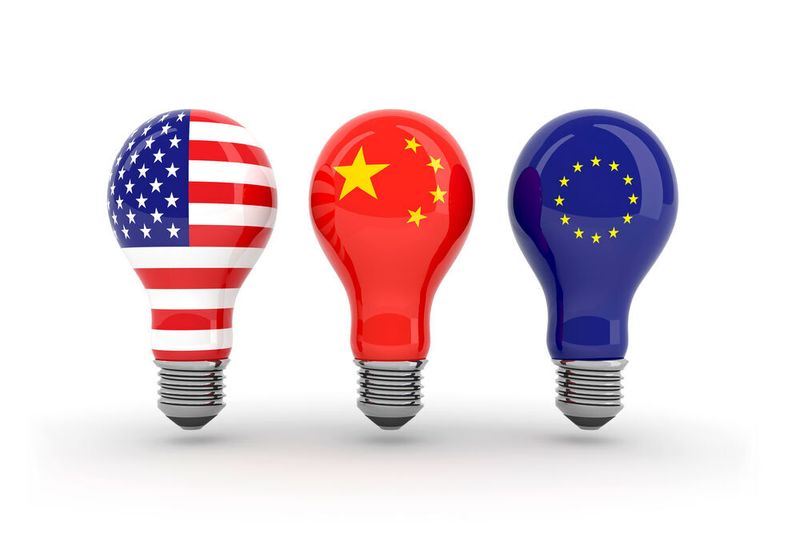 Mit dem Green Deal setzt sich die EU ambitionierte Ziele für eine klimaneutrale Zukunft. Auch in den USA und China werden die Pläne konkreter. Bliebt die Frage: Wer wird am Ende die Nase vorn haben?