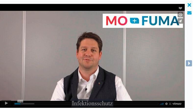 Thomas Küch, Spezialist für Arbeitssicherheit bei Mofuma, tritt in den Schulungsvideos auch persönlich vor die Kamera.