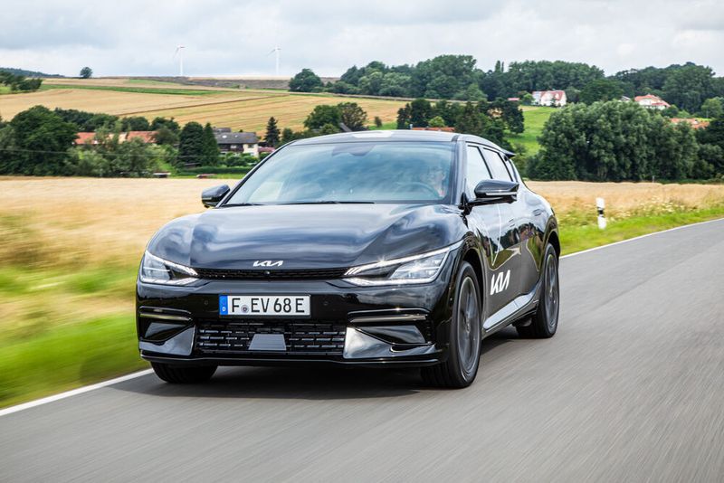 Die neue Elektro-Limousine Kia EV6.