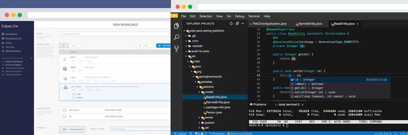 Eclipse Che ist eine Kubernetes-native Entwicklungsumgebung für ganze Teams.