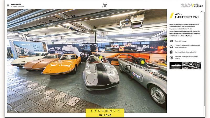 Das Opel-Museum präsentiert seine Klassiker auch im Internet