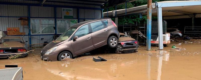 Das Hochwasser entwickelte unvorstellbare Kräfte.