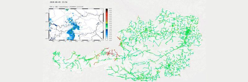 Ein Symbolbild zur Wetterprognose: Forscher wollen physikalische Daten aus Richtfunkdaten für Vorhersagen von Extremwetterereignissen und die Berechnung von Niederschlagsdaten nutzen.