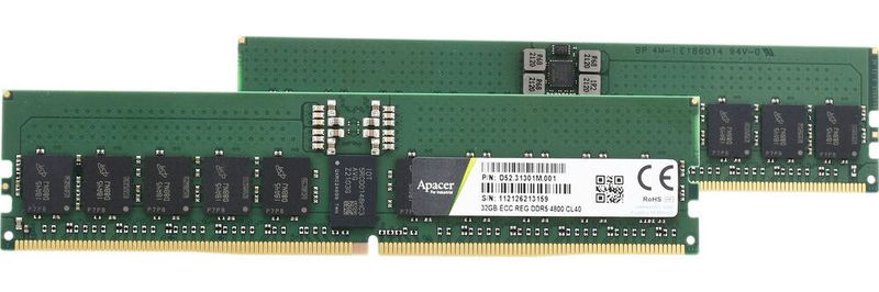 Apacer kündigt die Einführung industrieller DDR5 RDIMM DRAM-Module für Server an.
