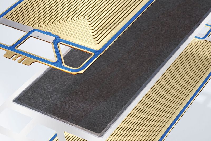 Die dünne Kunststofffolie in der Mitte ist die „Protonen-Austausch-Membran“. Die Membran ist beidseitig beschichtet mit einer Katalysatorschicht und einer gasdurchlässigen Elektrode. Umgeben ist die Membran von zwei so genannten Bipolarplatten, in die Gaskanäle eingefräst sind. Durch die Gaskanäle strömt auf der einen Seite Wasserstoff und auf der anderen Seite Sauerstoff. Viele dieser einzelnen hintereinander geschalteten Brennstoffzellen ergeben einen Brennstoffzellen-Stapel (Stack).