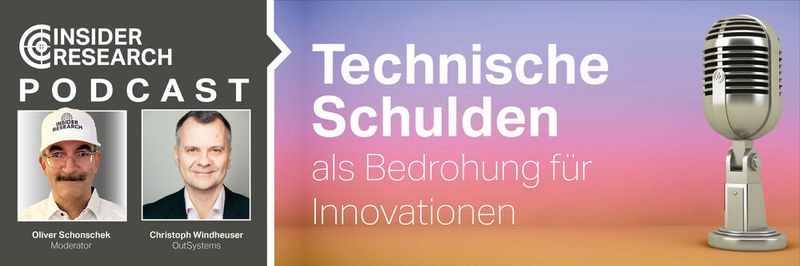 Technische Schulden, eine der größten Bedrohungen für Innovationen, ein Interview von Oliver Schonschek, Insider Research, mit Christoph Windheuser von OutSystems.