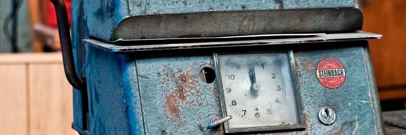 Die Zeit solcher Stempeluhren ist unwiederbringlich vorbei.