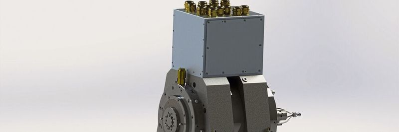 Prüfstandmotor für Elektromotoren: Ein neuartges Kühlungskonzept erlaubt die kompaktere Konstruktion.