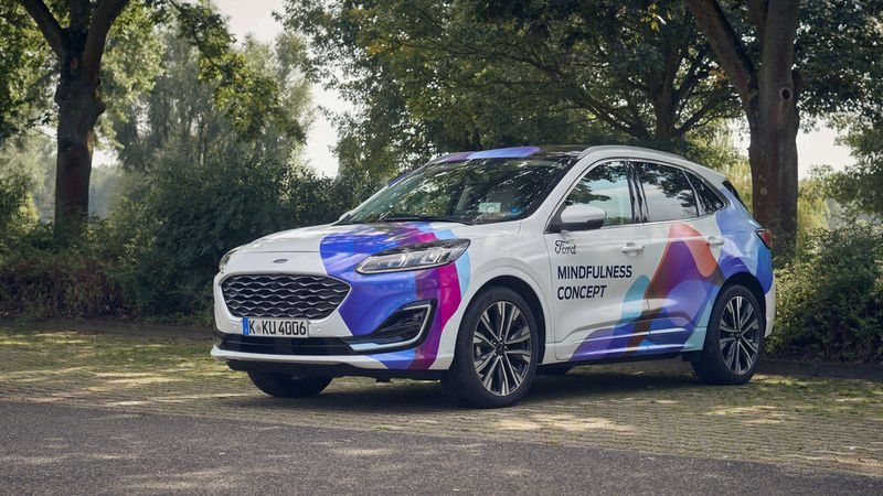 Stressfreier dank neuer Ford-Studie: Auf der IAA Mobility präsentiert Ford mit dem „Mindfulness Concept-Car“ seine Vorstellung eines angenehmen Fahrerlebnisses.