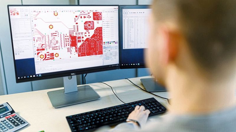 Leiterplatten-Design: Mit profundem Wissen um reproduzierbare Fertigungsprozesse und Impedanzberechnungen berät KSG Entwickler und Leiterplattendesigner bei der Auswahl von Lagenaufbau, Basismaterialien und Leitergeometrien für High-Speed-Designs.