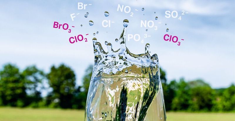 Ein neuer Ionenchromatograph mit Suppressions-Technik erlaubt es gleichzeitig zehn statt sieben Anionen in Trinkwasser nach ISO 10304 zu bestimmen.