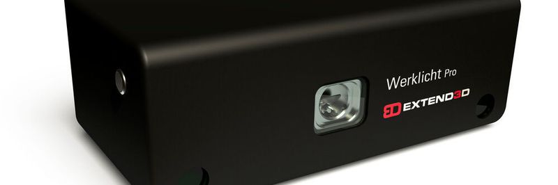 Die Projektionslösung „Werklicht“ von Extend 3D projiziert CAD-Daten und Arbeitsanleitungen auf Bauteile und wird so zur rechten Hand von Produktionsmitarbeiter.
