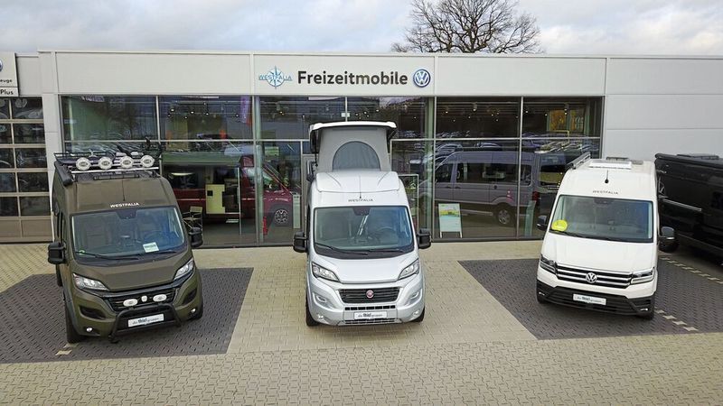 Das VW-Konzern-Marken-Autohaus Thiel mit Sitz in Rheda-Wiedenbrück vermarktet Wohnmobile der Marke Westfalia.