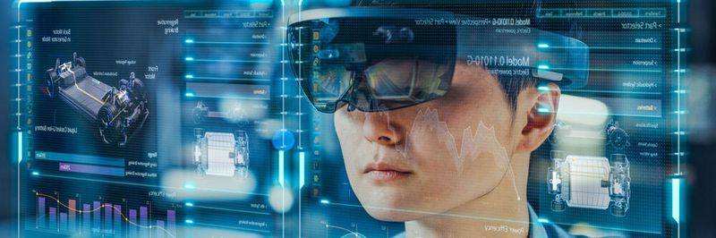 Augmented Reality: Virtuell im Raum dargestellte Informationen direkt am Objekt.