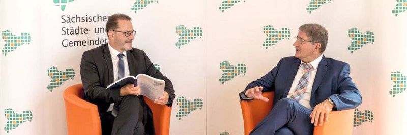Mischa Woitscheck (l.) und Thomas Popp setzen bei eGovernment auf Zusammenarbeit