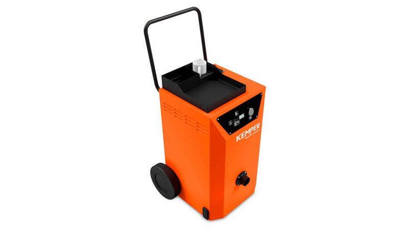 Blechexpo-Highlight! Das neue Hochvakuum-Schweißrauch-Absauggerät Vacufil compact von Kemper schützt jetzt schon vor feinsten Partikeln im Schweißrauch. Es genügt bereits den W3-Anforderungen, heißt es. Kemper stellt es in Stuttgart in Halle 7 vor.