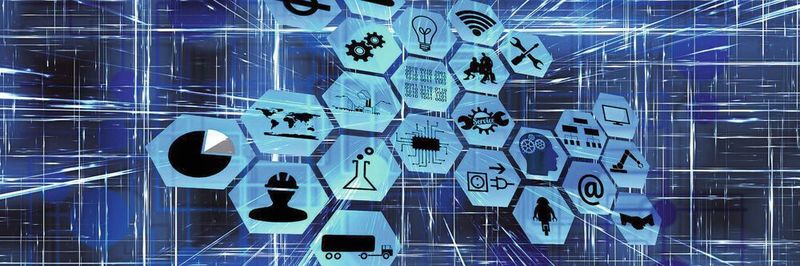 Digitales Geschäftsprozesse: Ein offenes ERP-System wird mit Daten aus Logistik und Produktion gefüttert.