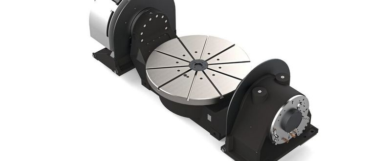 Bei der aZweiachs-Schwenkeinrichtung ZASG 400 kommt erstmals ein mit einem Koaxialgetriebe verbundener Torquemotor zum Einsatz.